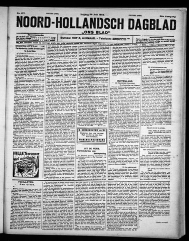 Noord-Hollandsch Dagblad : ons blad 1926-07-30