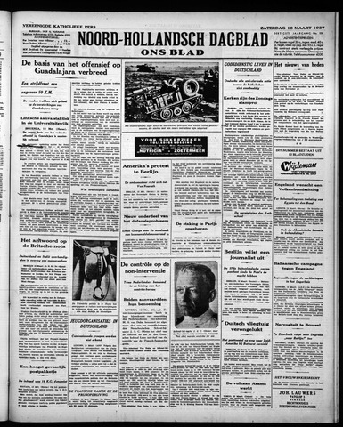Noord-Hollandsch Dagblad : ons blad 1937-03-13