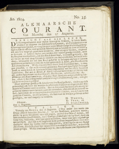 Alkmaarsche Courant 1804-08-27
