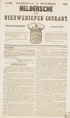 Heldersche en Nieuwedieper Courant 1865-12-14