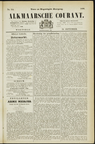 Alkmaarsche Courant 1890-09-24