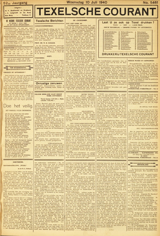 Texelsche Courant 1940-07-10