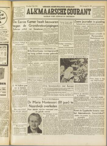 Alkmaarsche Courant 1952-05-07