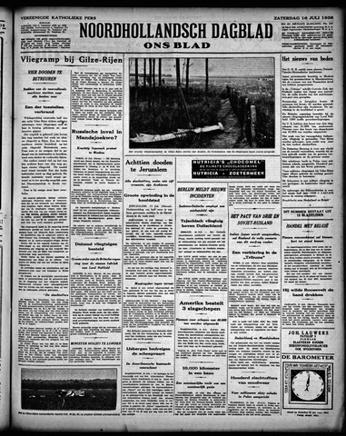 Noord-Hollandsch Dagblad : ons blad 1938-07-16