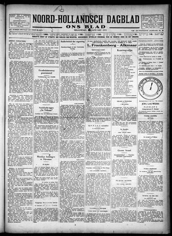 Noord-Hollandsch Dagblad : ons blad 1931-02-23