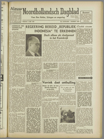 Nieuw Noordhollandsch Dagblad, editie Schagen 1946-05-03