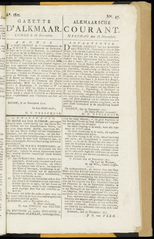 Alkmaarsche Courant 1811-11-18