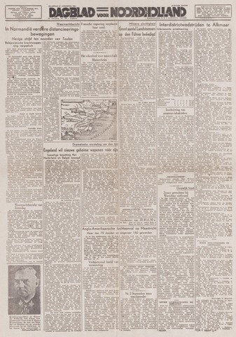 Dagblad Noord-Holland, Schager editie 1944-08-21