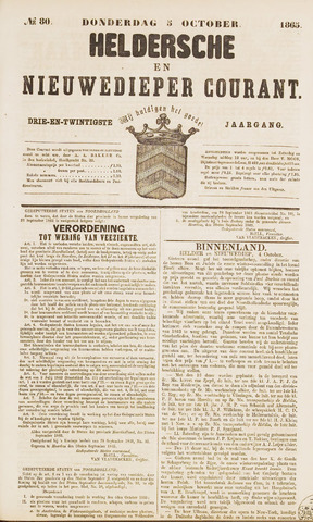 Heldersche en Nieuwedieper Courant 1865-10-05