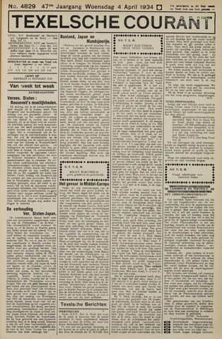 Texelsche Courant 1934-04-04