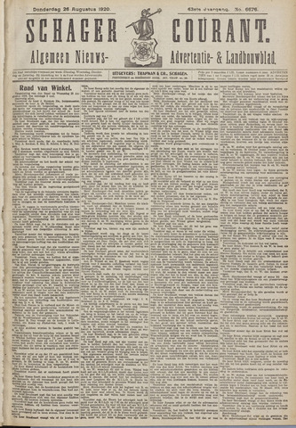 Schager Courant 1920-08-26