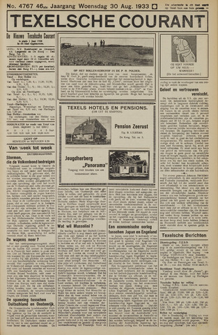 Texelsche Courant 1933-08-30