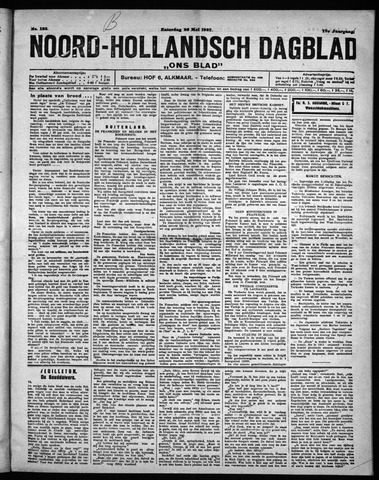 Noord-Hollandsch Dagblad : ons blad 1923-05-26