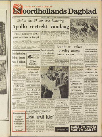 Noordhollands Dagblad : dagblad voor Alkmaar en omgeving 1970-04-11