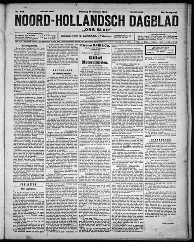 Noord-Hollandsch Dagblad : ons blad 1923-10-23