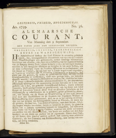 Alkmaarsche Courant 1799-09-09