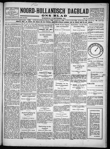Noord-Hollandsch Dagblad : ons blad 1931-09-16