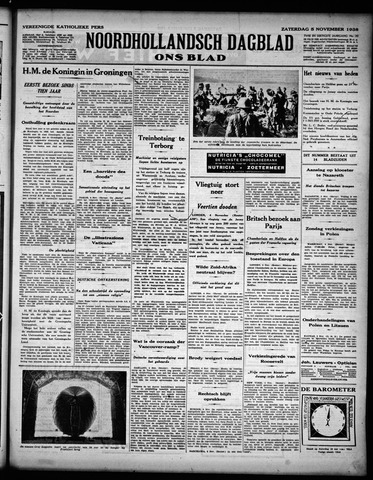 Noord-Hollandsch Dagblad : ons blad 1938-11-05