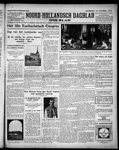 Noord-Hollandsch Dagblad : ons blad 1934-10-13
