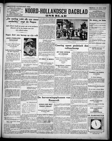 Noord-Hollandsch Dagblad : ons blad 1935-07-19