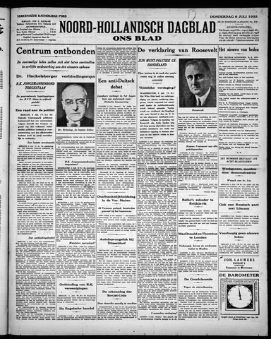 Noord-Hollandsch Dagblad : ons blad 1933-07-06