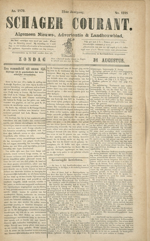 Schager Courant 1879-08-31