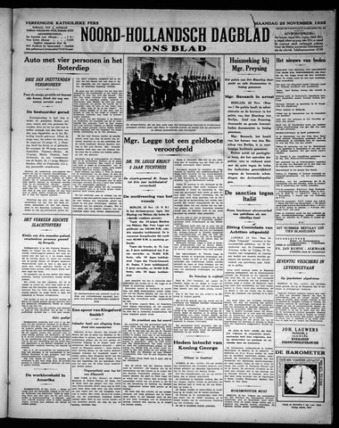 Noord-Hollandsch Dagblad : ons blad 1935-11-25