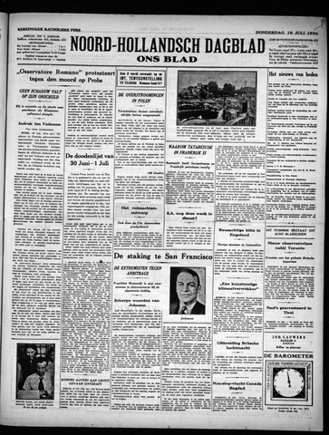 Noord-Hollandsch Dagblad : ons blad 1934-07-19