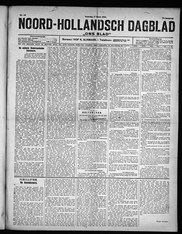 Noord-Hollandsch Dagblad : ons blad 1923-03-17