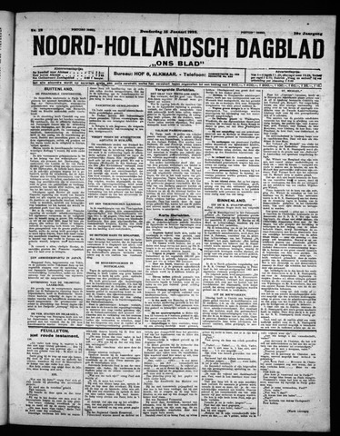 Noord-Hollandsch Dagblad : ons blad 1925-01-15