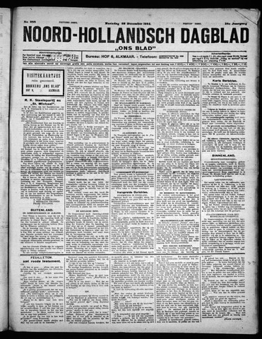 Noord-Hollandsch Dagblad : ons blad 1924-12-29