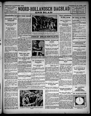 Noord-Hollandsch Dagblad : ons blad 1936-04-23