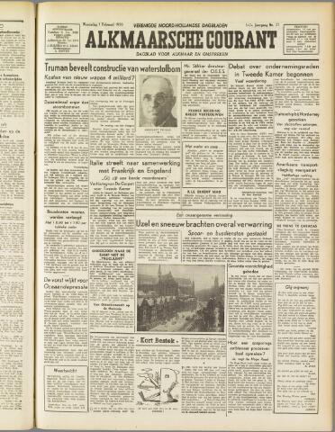 Alkmaarsche Courant 1950-02-01