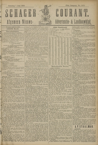 Schager Courant 1913-06-07