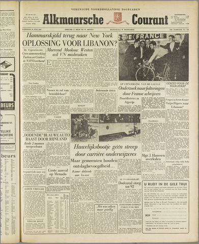 Alkmaarsche Courant 1958-06-25