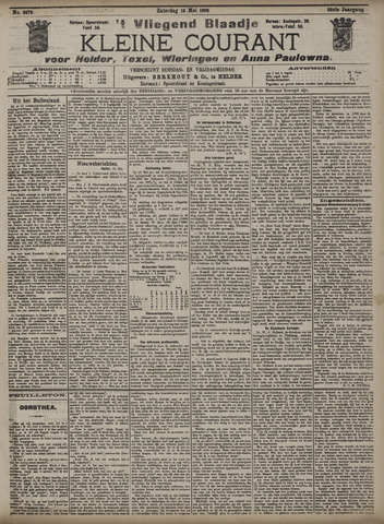 Vliegend blaadje : nieuws- en advertentiebode voor Den Helder 1908-05-16