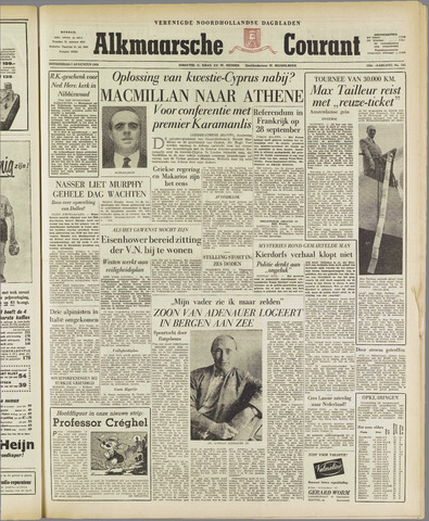 Alkmaarsche Courant 1958-08-07