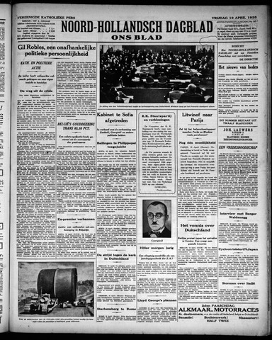 Noord-Hollandsch Dagblad : ons blad 1935-04-19