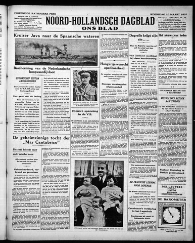 Noord-Hollandsch Dagblad : ons blad 1937-03-10