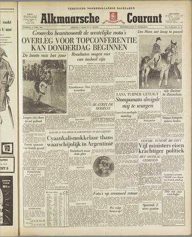 Alkmaarsche Courant 1958-04-12