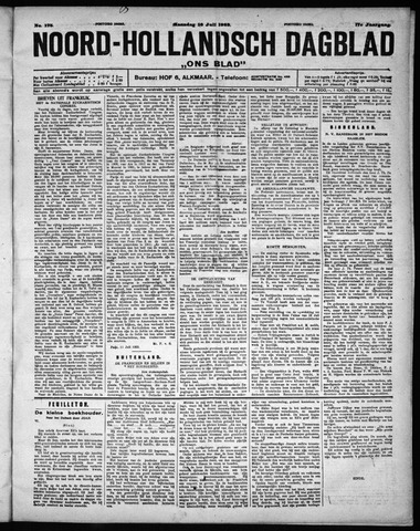 Noord-Hollandsch Dagblad : ons blad 1923-07-16