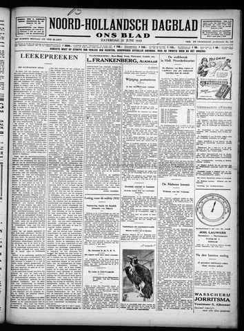 Noord-Hollandsch Dagblad : ons blad 1930-06-21