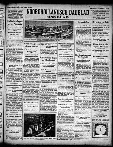 Noord-Hollandsch Dagblad : ons blad 1938-04-22