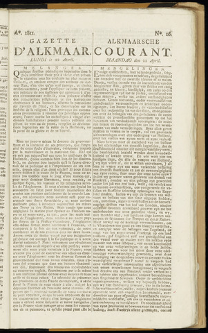 Alkmaarsche Courant 1811-04-22
