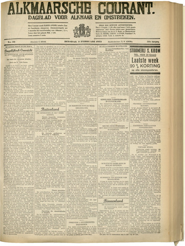 Alkmaarsche Courant 1932-02-09