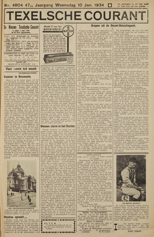 Texelsche Courant 1934-01-10