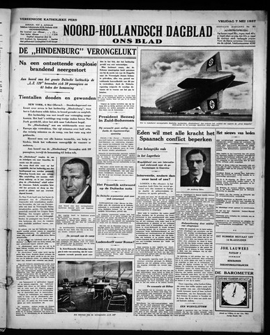 Noord-Hollandsch Dagblad : ons blad 1937-05-07
