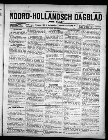 Noord-Hollandsch Dagblad : ons blad 1924-12-02