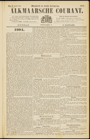 Alkmaarsche Courant 1904-01-03
