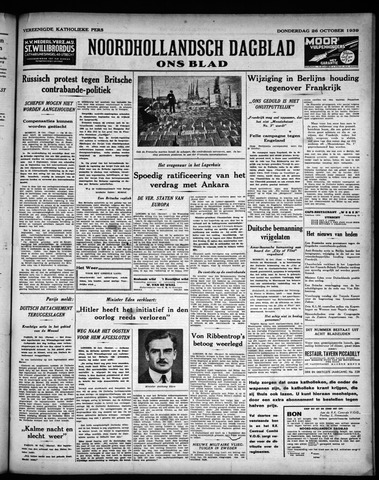 Noord-Hollandsch Dagblad : ons blad 1939-10-26